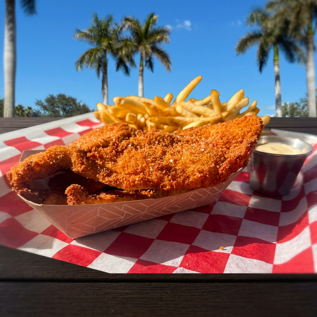 Hand-Breaded Chicken Tenders.